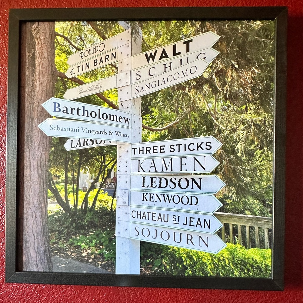Sonoma Winery Hanging Canvas